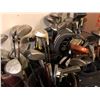 Image 2 : Group of 6 golf bags filled w/assorted golf clubs/drivers & irons