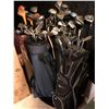 Image 1 : Group of 6 golf bags filled w/assorted golf clubs/drivers & irons