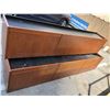 Image 1 : Set of 3 Mid-century modern wall mount floating wooden cabinets