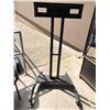 Image 1 : Kanto black metal rolling large TV stand