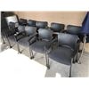 Image 1 : Group of 10 office/client chairs black