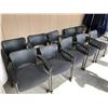 Image 2 : Group of 10 office/client chairs black