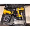 Image 2 : DeWalt #DW980 heavy duty xrp 1/2" cordless drill/driver 12V - comes w/1 battery/flashlight & charger