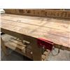 Image 2 : Wooden work bench tradesmen 6 1/2' x 2 1/2'