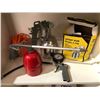 Image 1 : Group of 5 assorted tools -  3 paint sprayers/air pressure gauges & 20' airline hose