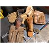 Image 2 : Group of 5 leather carpenter tool belts & tool holders