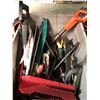 Image 1 : Plastic storage bin filled w/hand tools