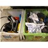 Image 2 : Three plastic storage boxes of assorted tools & misc. hardware