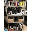 Image 1 : Rolling rack of four shelfs of assorted kitchenware (rolling rack not included)