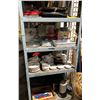 Image 1 : Rolling rack of four shelfs of assorted kitchenware (rolling rack not included)