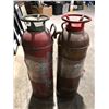 Image 1 : Two vintage copper  fire extinguishers