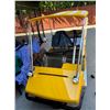 Image 1 : 1965 Cushman 3 wheel electric yellow golf cart w/ charger, air-ride suspension