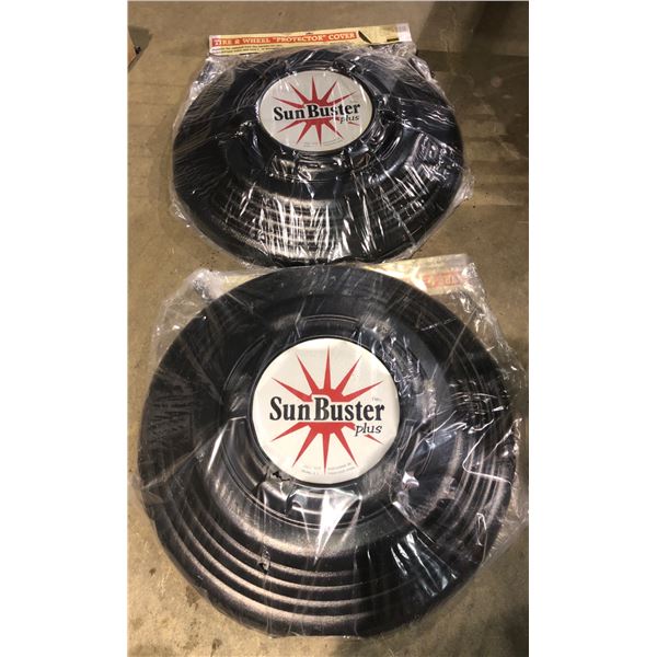 Set of 4 SunBuster Tire & Wheel "Protector" cover - fits 24.5in - 26.5in tires