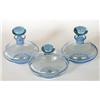 Image 1 : Ice Blue Wheel Cut German US Zone Vanity Set #2011129