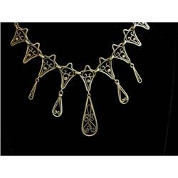 19th C. French 18K Gold Dangly Necklace #2022679