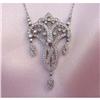 Image 1 : Edwardian Platinum Diamond Necklace #2022689