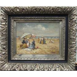 Malva A Day at the Beach Impressionist Painting#2022710