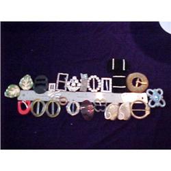 Collection  of 26 Buckles and Clips-Rhinestone #2023041