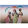 Image 1 : MIXED MEDIA PAINTING OF 3 HAITIAN LADIES W/ #2023084