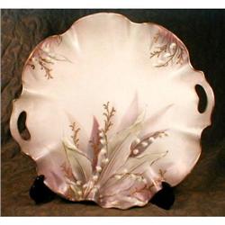 RS PRUSSIA Plate LILY of the VALLEY - Antique #2023139