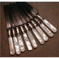 Sterling MOP Handle FRUIT Knives SHEFFIELD -12-#2023174