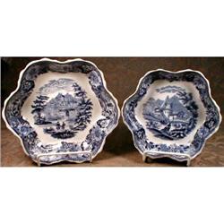 SCENIC Blue TRANSferWARE Bowls (2) -ANTIQUE- #2023202