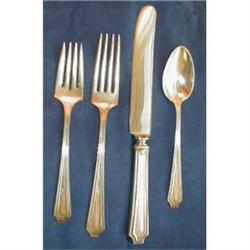 KING Albert STERLING, 8 4-pc settings 40 pieces#2023209