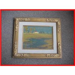 Framed & Signed Leon Dabo Michigan Painting #2023222