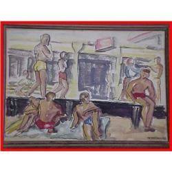 1948 McKeown Men in Swimsuits Illustration #2023230