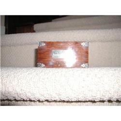 English-Silver Mounted Oak Cigarette/Match Box #2023318