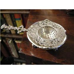 Vintage Egyptian Sterling Silver Tea Strainer #2023355