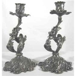 Art Nouveau Silver Plate candlesticks 1895 #2023376