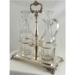 Christofle Olive Oil & Vinegar Decanter Set. #2023378