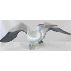 Lladro Landing Crane #01600 Retired 1997 #2023381