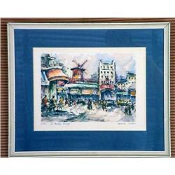 Paris Le Moulas Rouge watercolor  #1754165 #2023394
