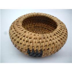 FINE CANE BASKET , PAINTED. #2038147