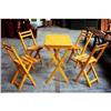 Image 1 : Yellow Bistro Table Set ~ Cafe Paris furniture #2038157