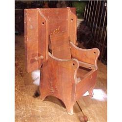 Primitive Miniature Chair Table Hutch #2038371