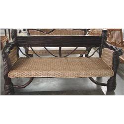 ANTIQUE RUSTIC RENAISSANCE ART SOFA DAYBED BED #2038673