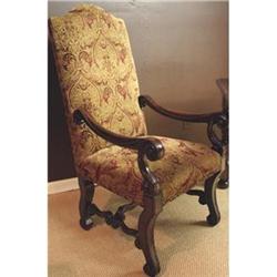 BEST VICTORIAN TAPESTRY DINING ACCENT ARM CHAIR#2038677