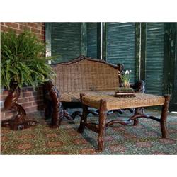 ANTIQUE RUSTIC RENAISSANCE ROOT SETTEE SOFA  #2038686