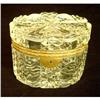 Image 1 : Antique Crystal & Bronze Hinged Box #2038814