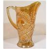 Image 1 : Carnival Glass Rising Sun Water Juice Pitcher #2049239