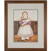 Image 1 : A Girl with a Doll portrait print Showers #2049278