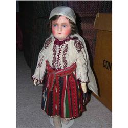 Romania  tagged Painted eye jointed doll #2049521