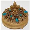 FLORENZA Jeweled Gilded Metal Trinket Jar #2049765