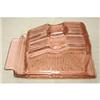 Image 1 : Pink Depression Glass Art Deco Butter Dish #2049815