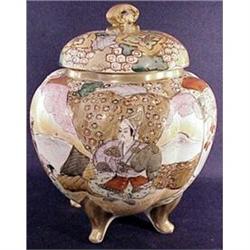 Royal Nishiki Nippon biscuit jar ( Green globe #2049972