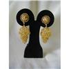 Image 1 : EXOTIC 22K Y GOLD CHANDELIER EARRINGS/3-TIERS #2049996