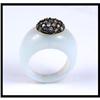 Image 1 : Translucent White Crystal Diamond Ring #2050014